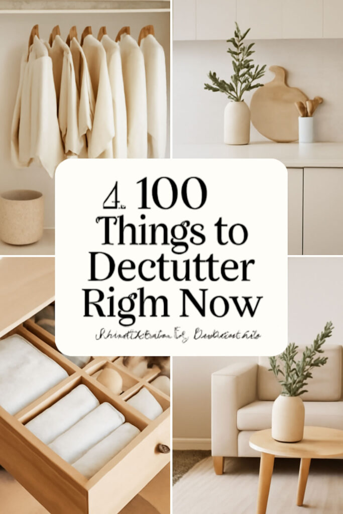 🧹 100 Things to Declutter Right Now (Free List You’ll Actually Use!)